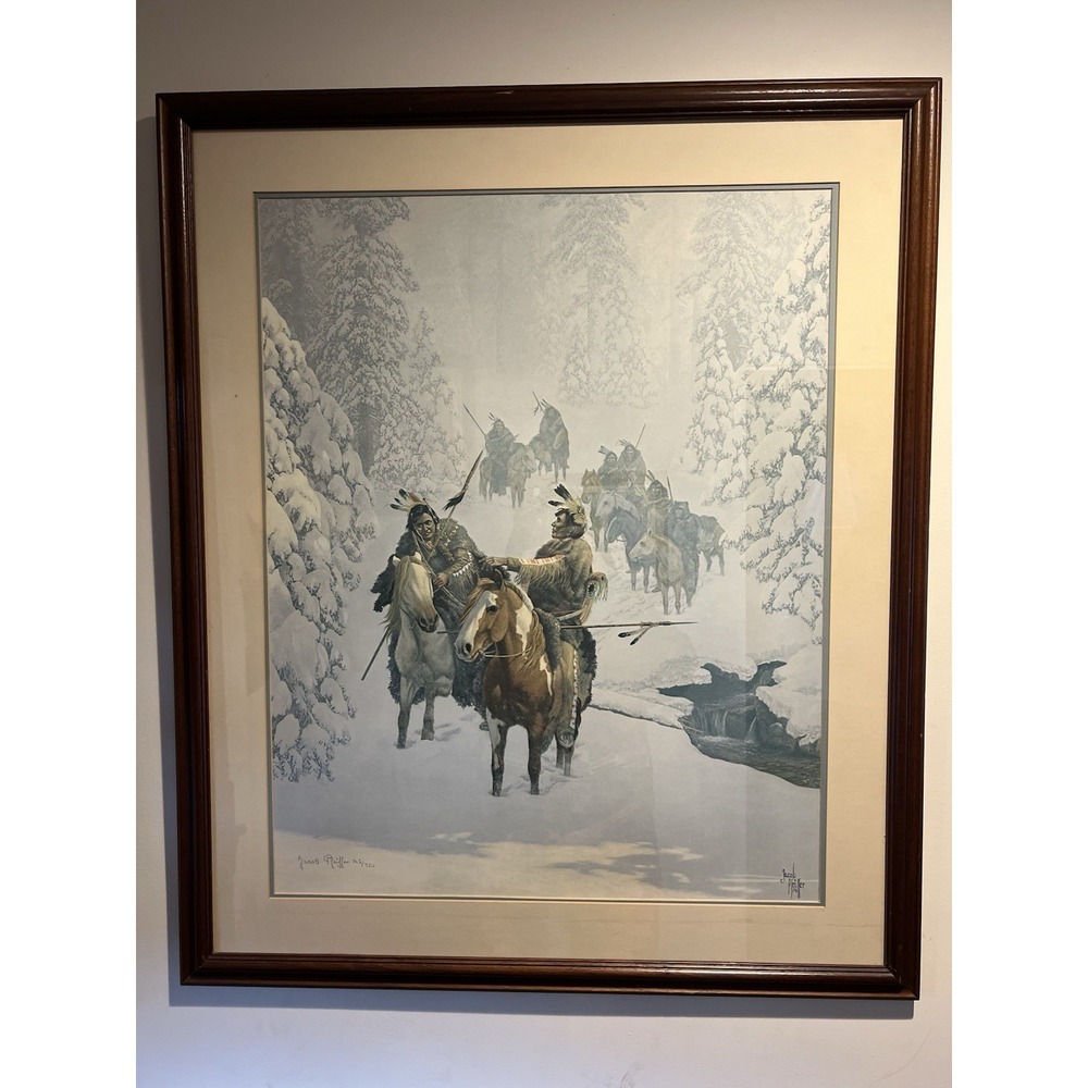 Jacob Pfeiffer Serigraph 145/750 Print Double Matted And Wood Framed With Glass